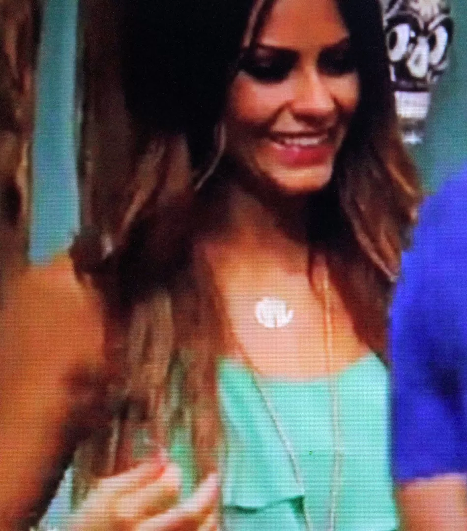 Sterling Silver Monogram Necklace-Michelle Money-Bachelor in Paradise