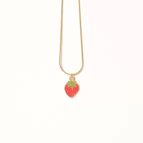 Strawberry Charm Necklace