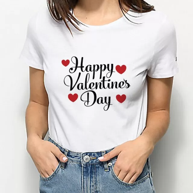 Summer leopard print/plaid heart women's T-shirt