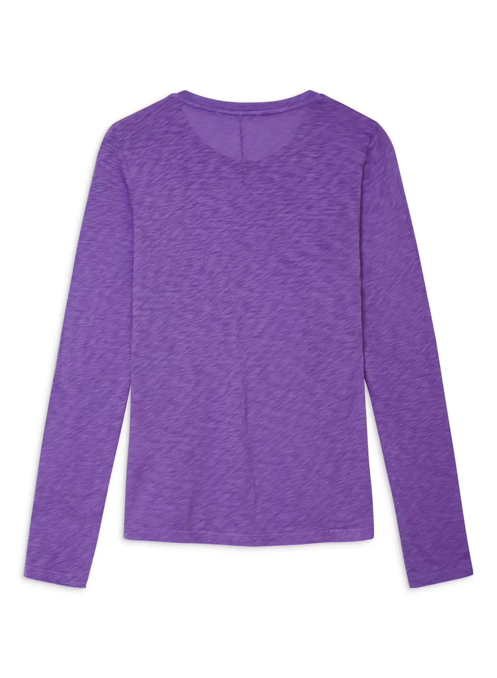 Supima Slub Long Sleeve Crew in Iris