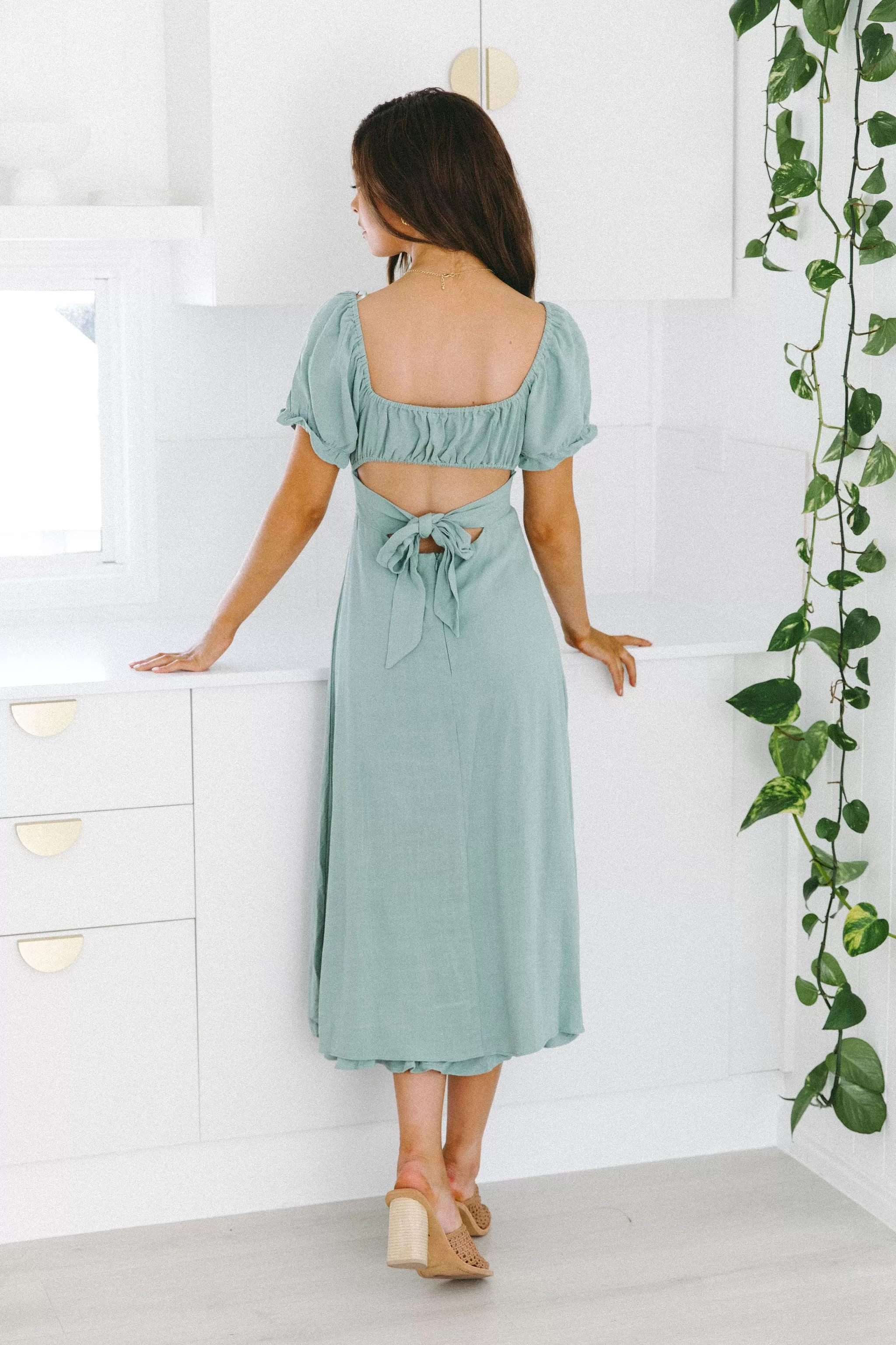 Taya Dress - Sage