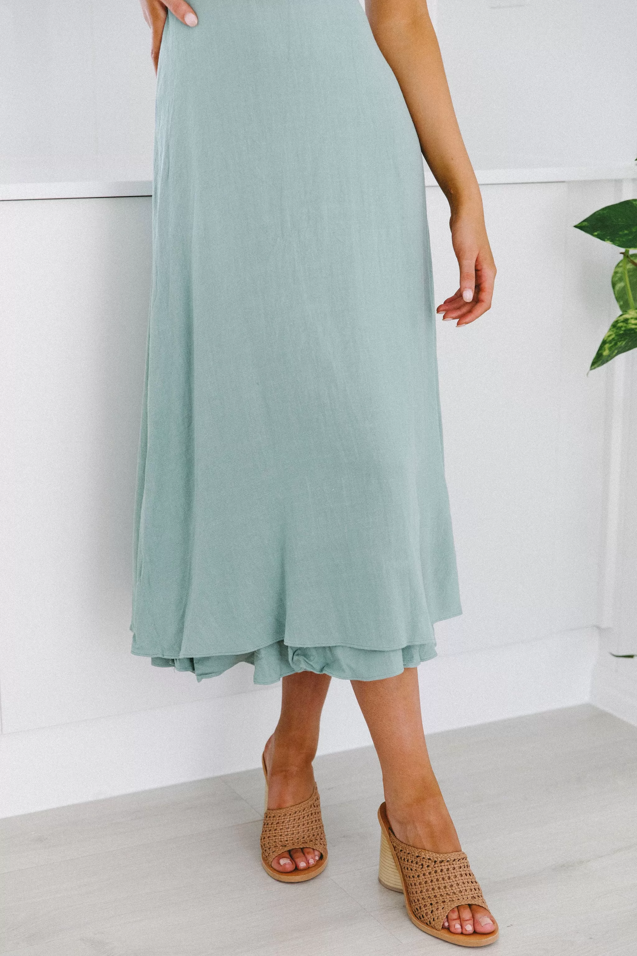 Taya Dress - Sage