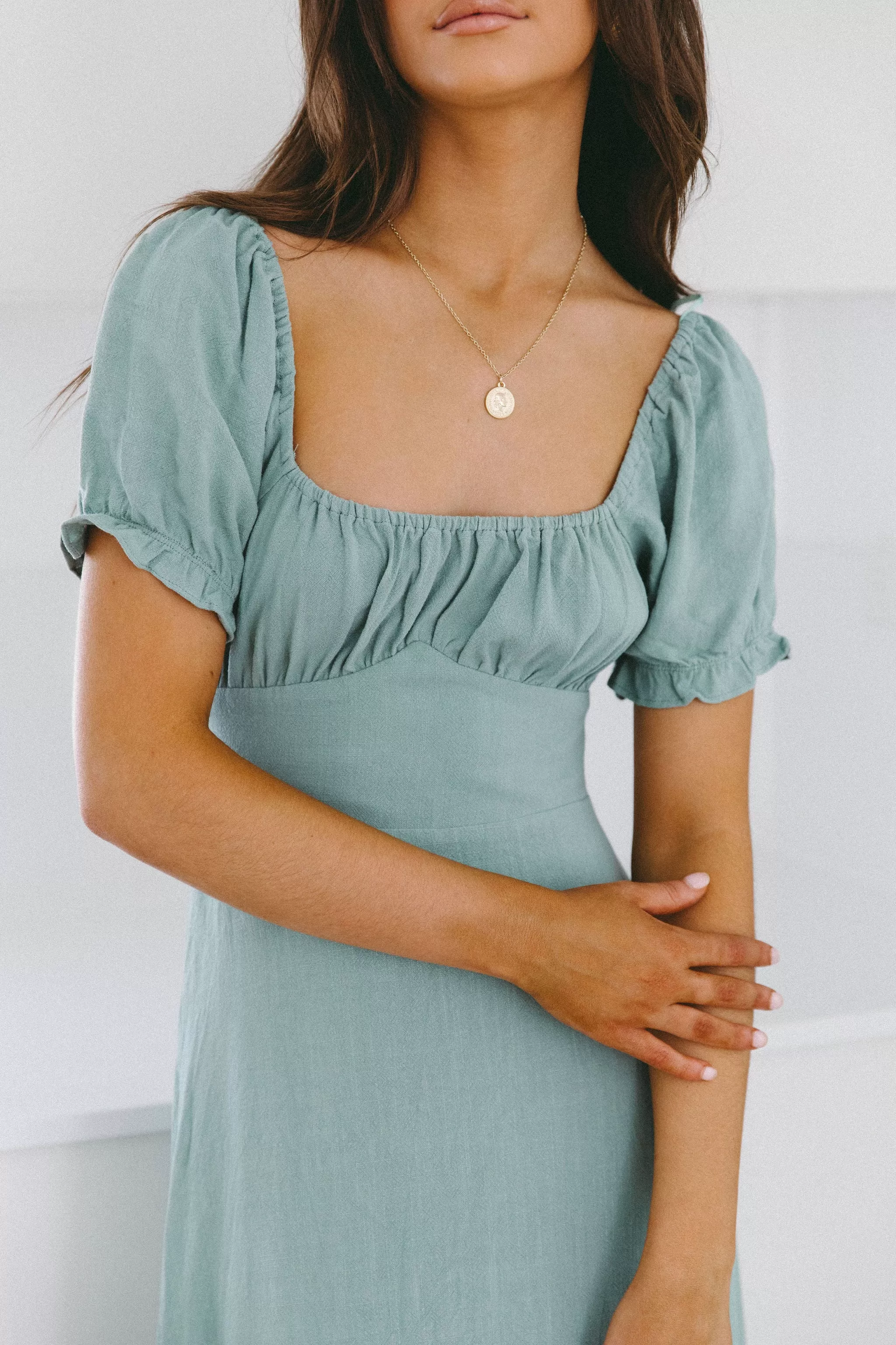 Taya Dress - Sage