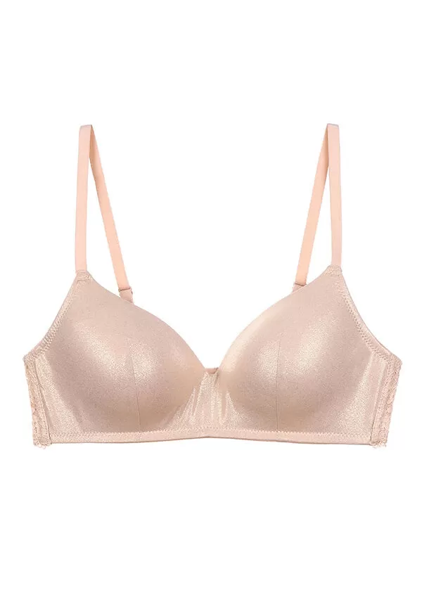 TEAGAN Shiny Wireless Triangle Bralette Bra