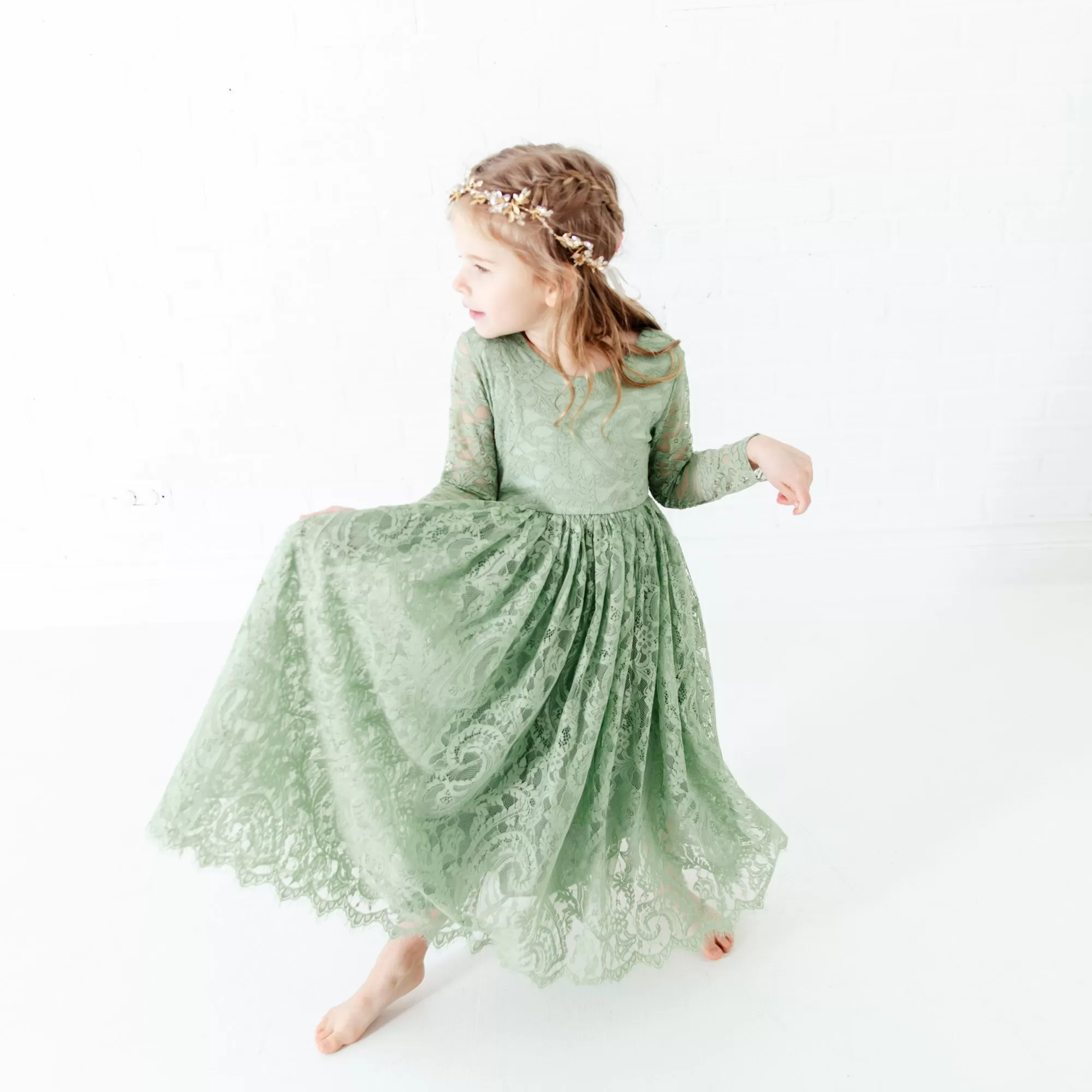 The Paisley Dress - Sage Green