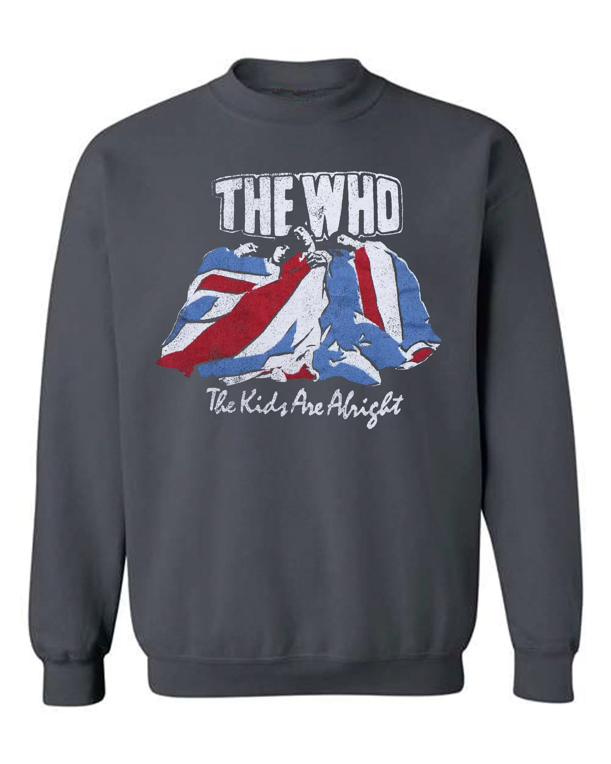 The Who Alright Flag Charcoal Thrifted Sweatshirt