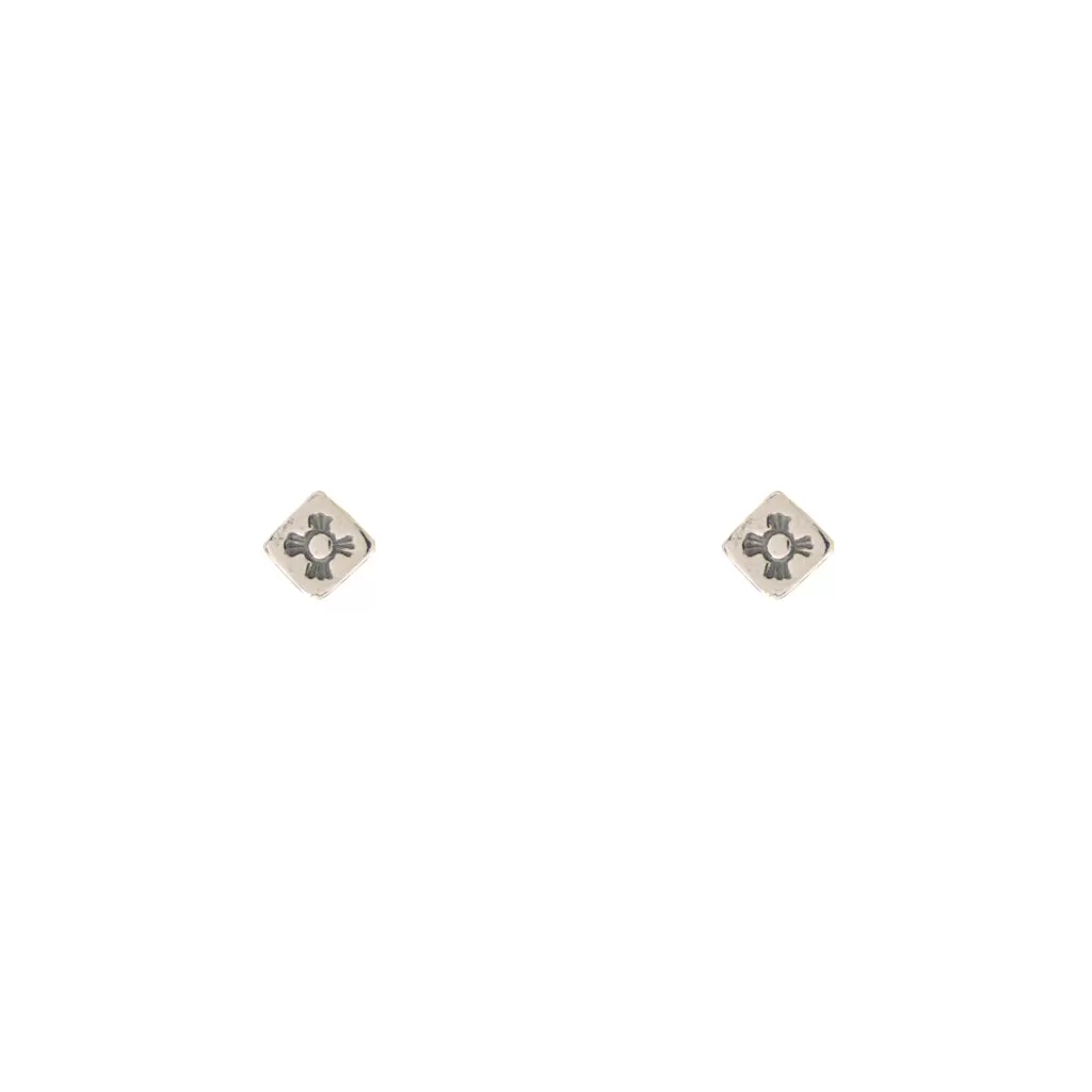 Tiny Charm Post Earrings - Zia