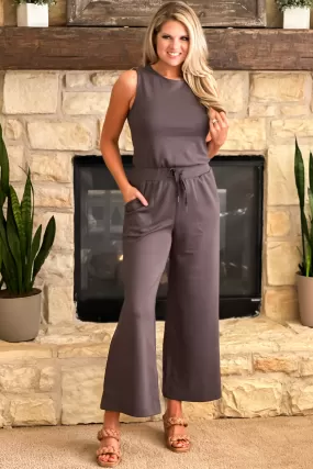 Travel Essential Jumpsuit : Grey