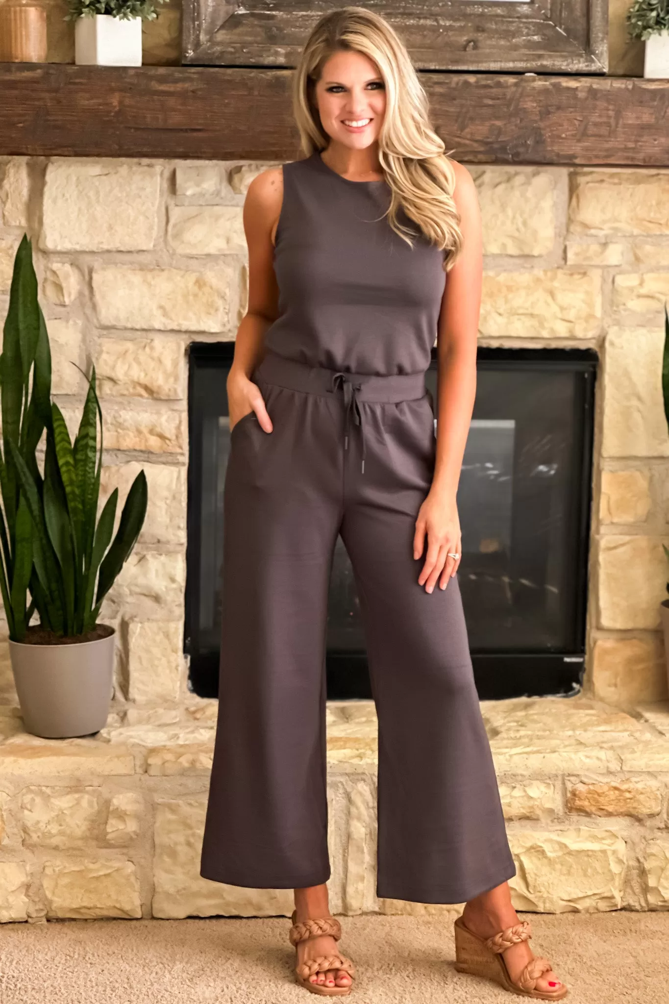 Travel Essential Jumpsuit : Grey