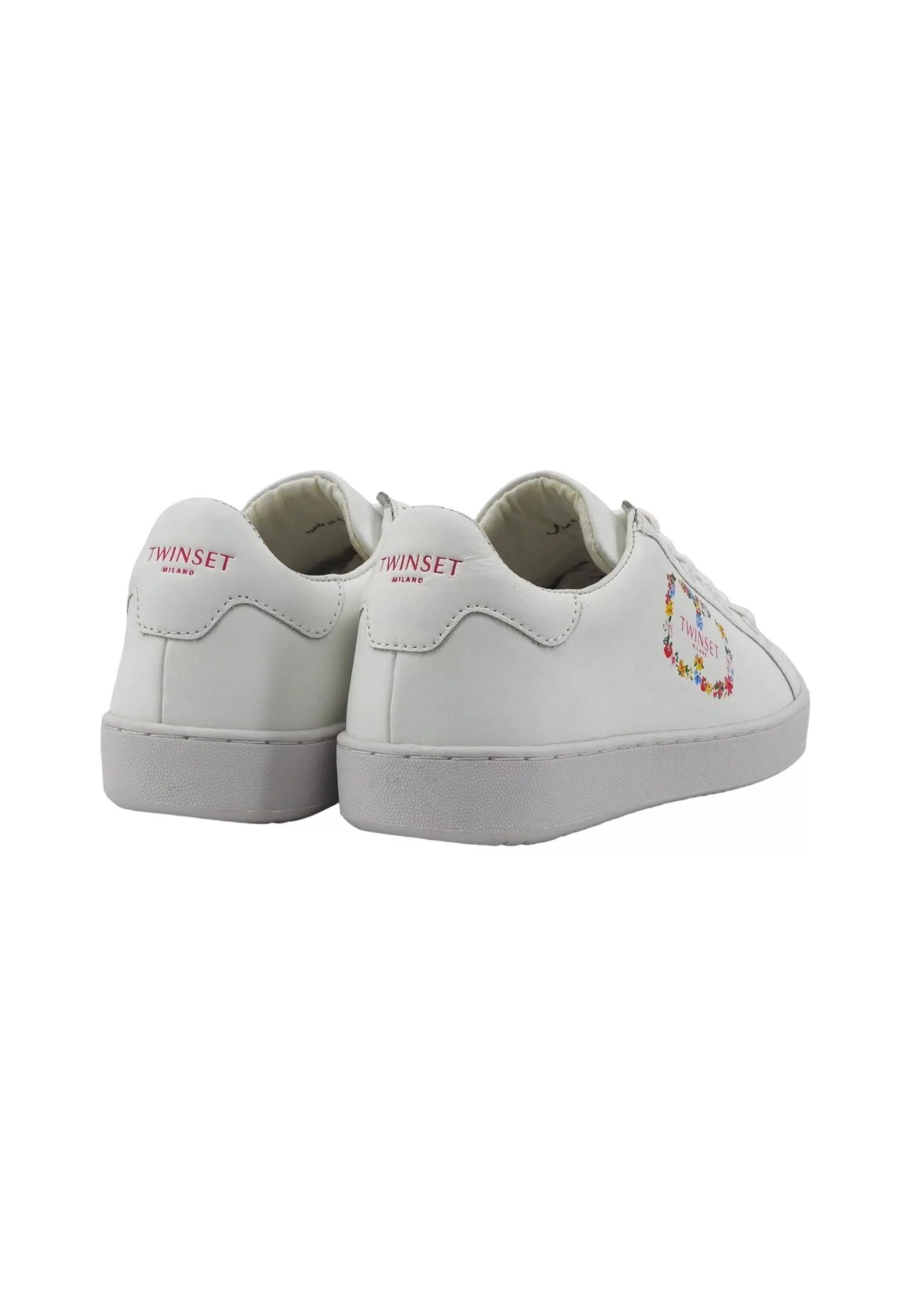 TWINSET Sneaker Donna Flower Bianco Ottico 241TC046