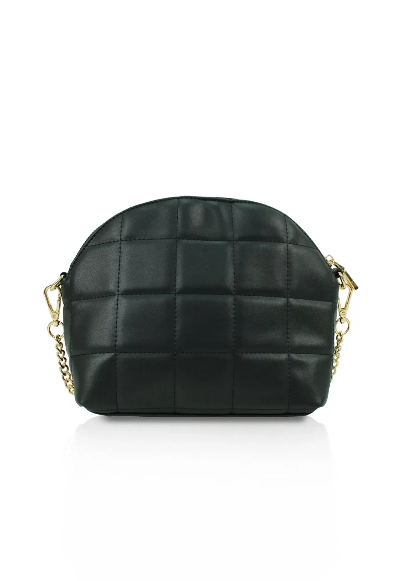 VOIR Half Moon Geometric Iconic 'V' Quilted Sling Bag