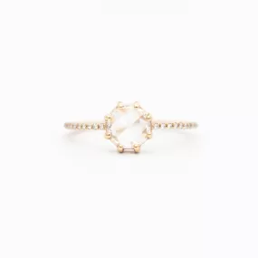 White Diamond Vega Ring