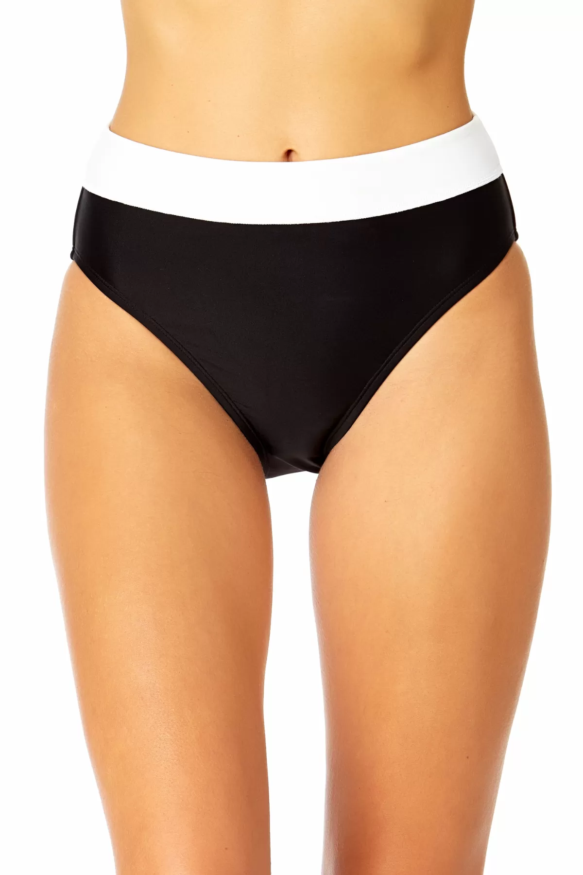 Women's Colorblock High Waist Swim Bottom