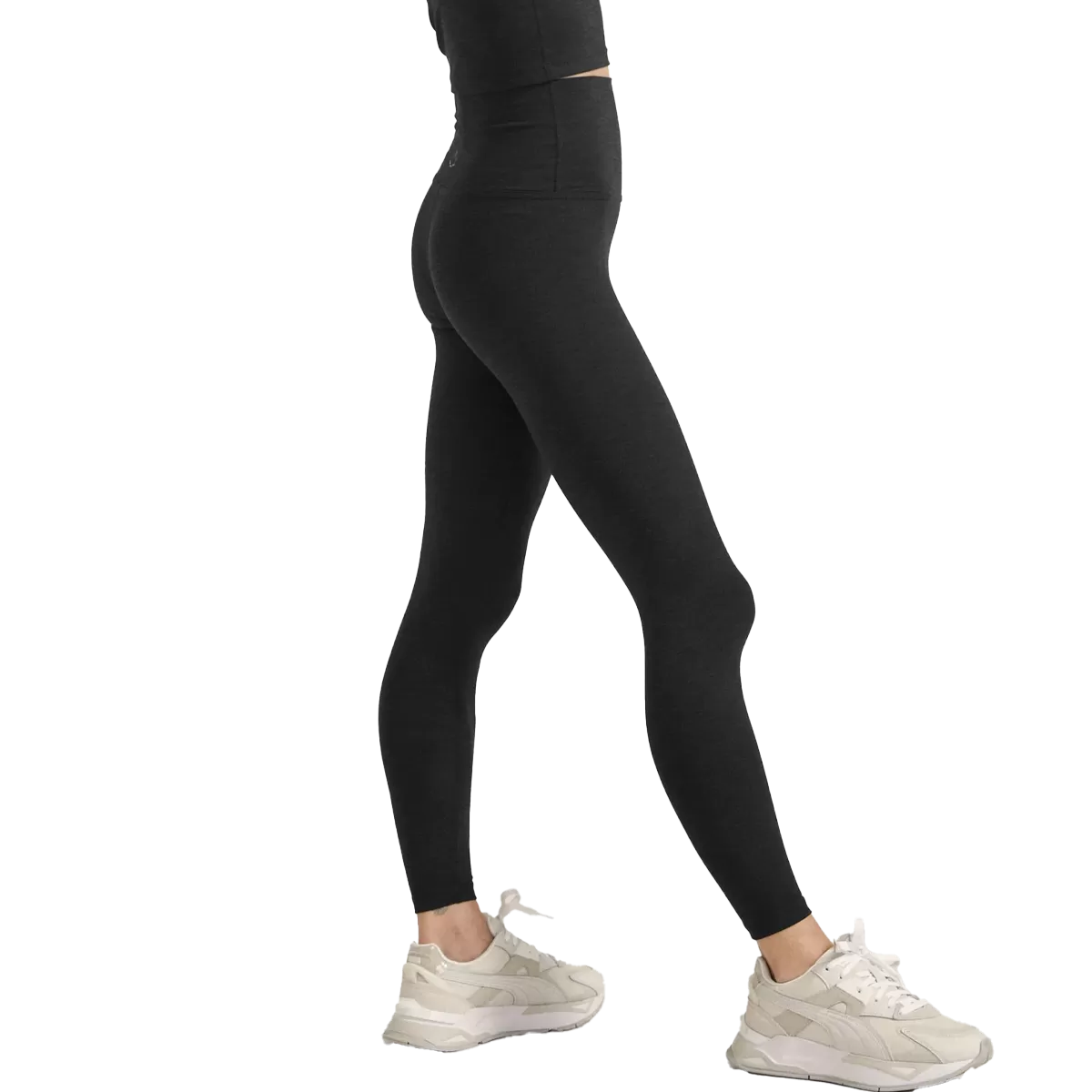 Women's Heather Rib High Waisted Midi Legging