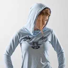 Women's LightWeight Hoodie Owl