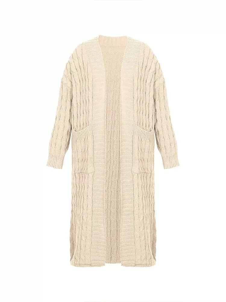 Women's  Long Open Front Cardigan